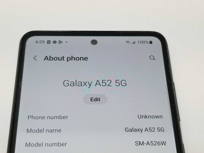 Samsung Galaxy A52 5G SM-A526W 128GB Black Unlocked GSM Android Smartphone