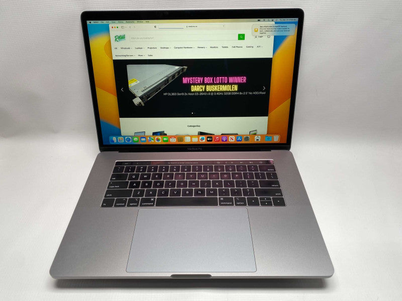 MacBook Pro 2018 15-inch with i7 CPU 16GB RAM & 500GB Storage  -