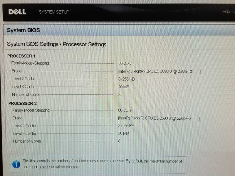 Dell PE T620, 2x Xeon E5-2690 2.9GHz, 160GB ECC DDR3, 1x PSU, H710p, Read _