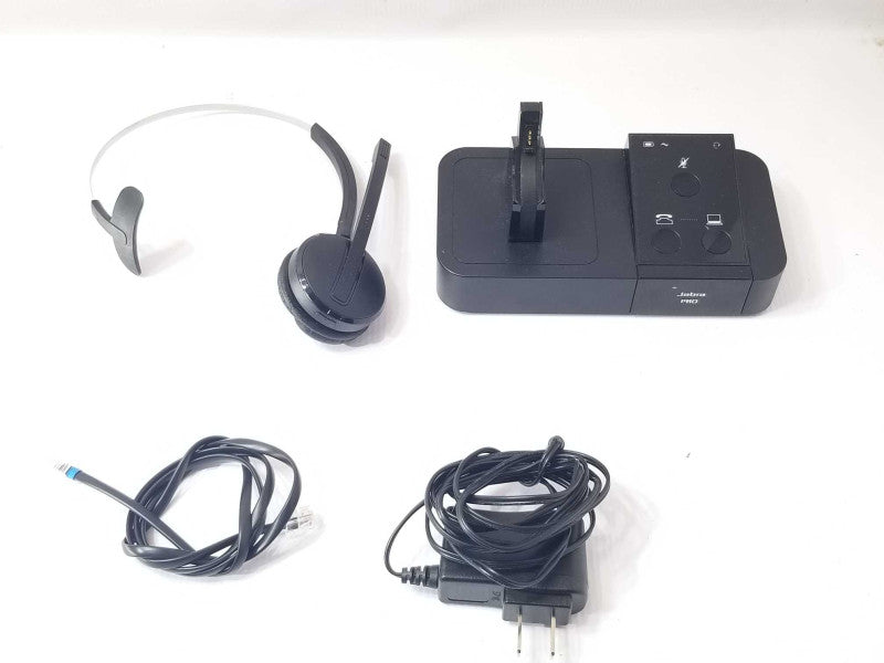Jabra PRO 9400BS Charging Base with 9400HS Mono Headset, and Power Adapter Q_