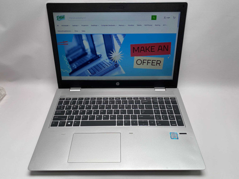 HP ProBook 650 G4 with i5-8350U CPU 16GB RAM & 256GB SSD Storage READ  -