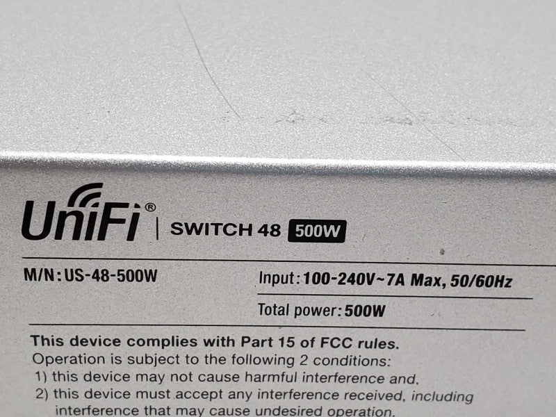 Ubiquiti Networks Unifi Switch 48 500W PoE+ Switch Unifi US-48-500W ~