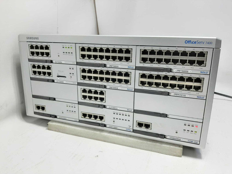 Samsung OfficeServ 7400 w/ 4x16DLI2, LP40, MP40, 8SLI3, TEPRIa, SVMi-20E, OAS $