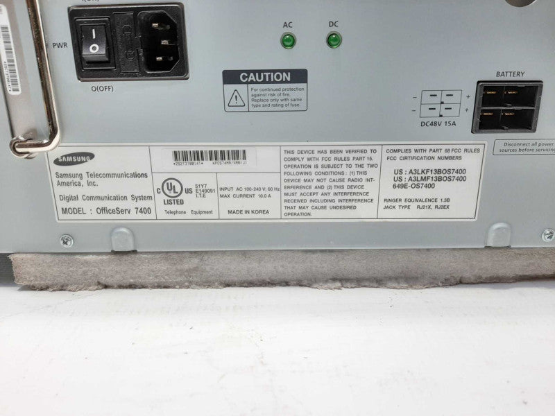 Samsung OfficeServ 7400 w/ 4x16DLI2, LP40, MP40, 8SLI3, TEPRIa, SVMi-20E, OAS $