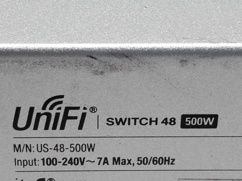 Ubiquiti Networks Unifi Switch 48 500W PoE+ Switch Unifi US-48-500W , AS-IS ~