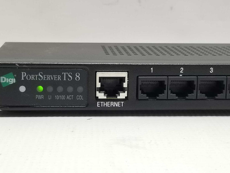 Digi PortServer TS 8 8-Port Ethernet Data Networking Terminal Server 50001208 _