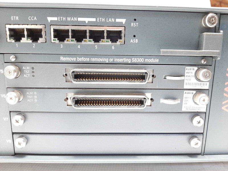 AVAYA G450 Media Gateway 2x MM710B MM716 MM717 S8300 $