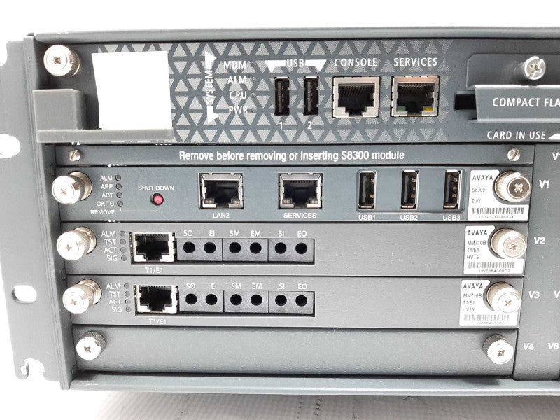 AVAYA G450 Media Gateway 2x MM710B MM716 MM717 S8300 $