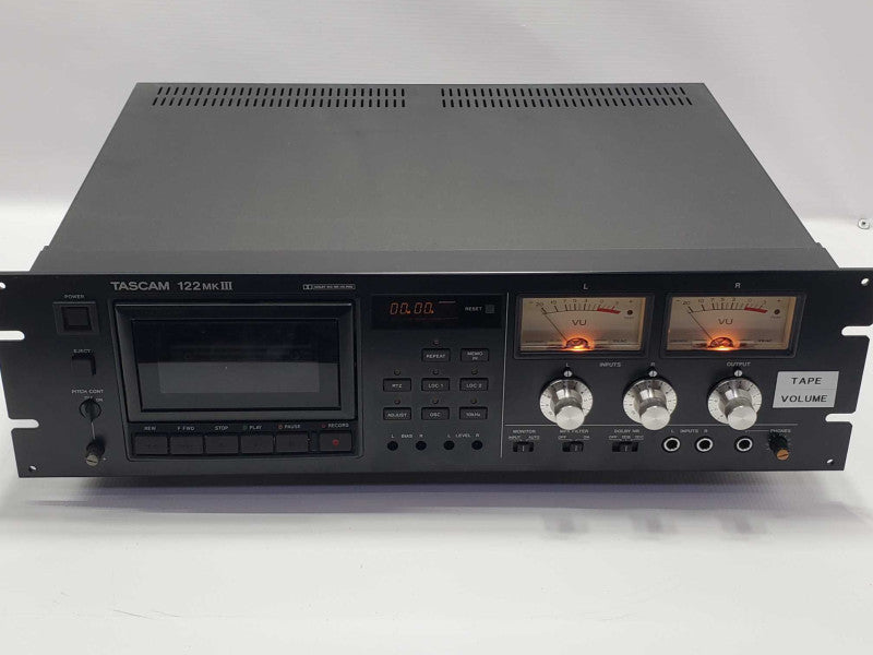 Tascam 122 MKIII Rackmount Cassette Deck (AS-IS) |