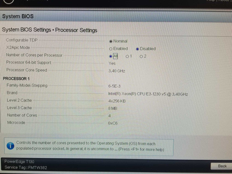 Dell PE T130 Xeon E3-1230v5 3.4GHz, 16GB DDR4, No RAID, 1x 3.5\\" Tray _