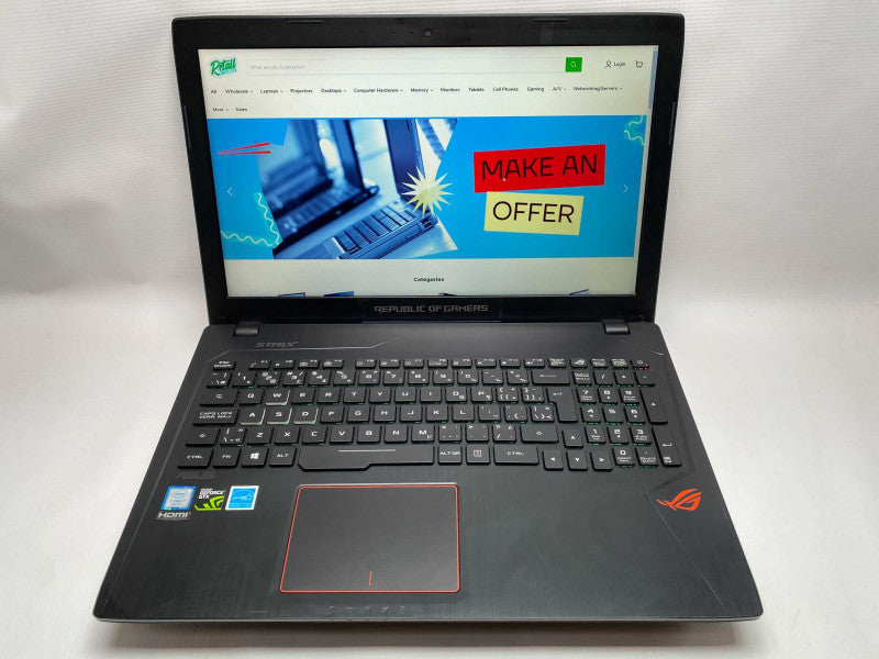 ASUS Republic of Gamers Strix GL553VD with i7-7700HQ CPU 16GB RAM & 500GB SSD -