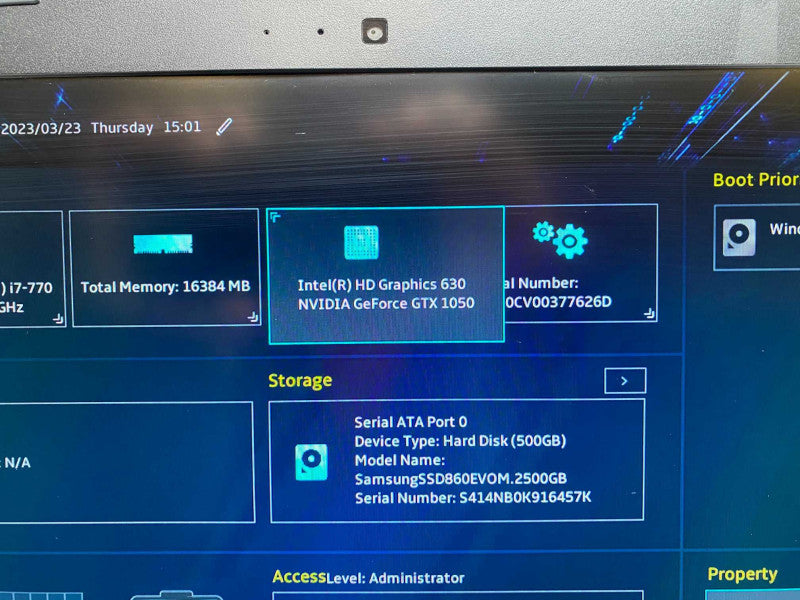 ASUS Republic of Gamers Strix GL553VD with i7-7700HQ CPU 16GB RAM & 500GB SSD -