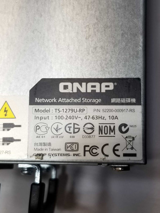 QNAP TS-1279U-RP 12x 3.5\\" bay NAS i3-3220 3.30GHz 16GB RAM, READ _