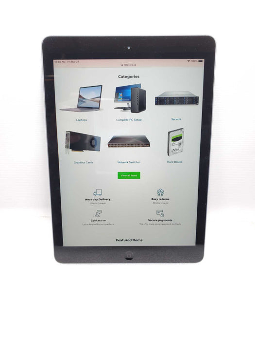 Apple iPad Air 1st Gen A1474 16GB Great Condition Grey/Black Q~