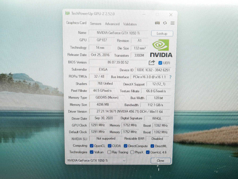EVGA NVIDIA GeForce GTX 1050Ti  4GB GDDR5