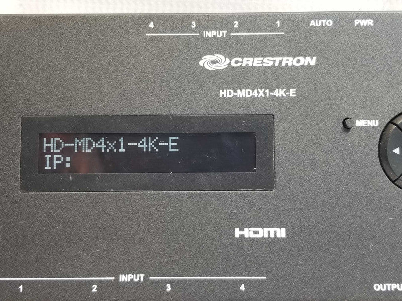 Crestron HD-MD4X1-4K-E 4x1 4K HDMI Switcher _