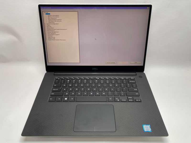 DELL XPS 15 9570 with i9-8950HQ CPU 4GB RAM NO Storage 4K TouchScreen READ  -