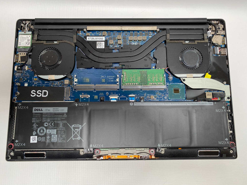 DELL XPS 15 9570 with i9-8950HQ CPU 4GB RAM NO Storage 4K TouchScreen READ  -