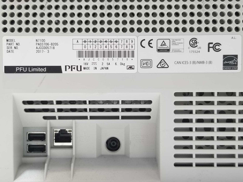 Fujitsu N7100 Network Document Scanner, Read Q_
