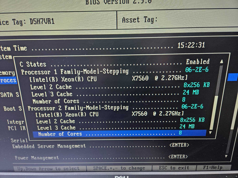 Dell PowerEdge R810 2x Xeon X7560 @ 2.27GHz 64 GB RAM 2x PSU )