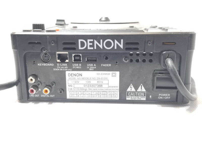 Denon DN-S1200 Single Portable CD/MP3 Player Controller  _