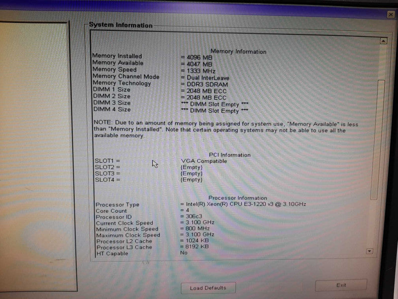 Dell Precision T1700 Xeon E3-1220 v3 @ 3.1GHz 4GB DDR3 No HDD  $
