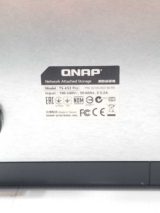 QNAP TS-453 Pro NAS 4 Bay with 2x 3TB HDDs, HDMI, Factory reset _