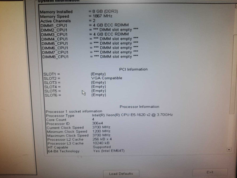 Dell Precision T3610 Xeon E5-1620(v2) 3.7GHz QC/16GB, Quadro K4000, No HDDs $