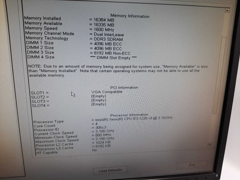 Dell Precision T1700 Xeon E3-1220 v3 @ 3.1GHz 16GB DDR3 No HDD  $