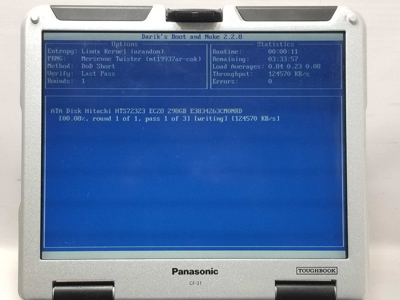 Panasonic Toughbook CF-51, Core i5-2520M 2.5GHz, 8GB, 320GB HDD, 14260 Hrs _