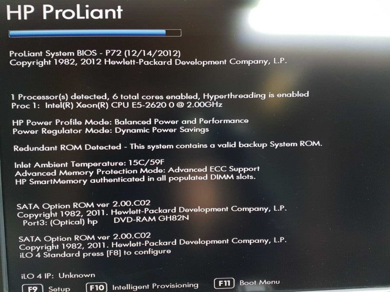 HP Proliant ML350P Gen8 Xeon E5-2620 @ 2.00ghz/ 40gb ram / READ #