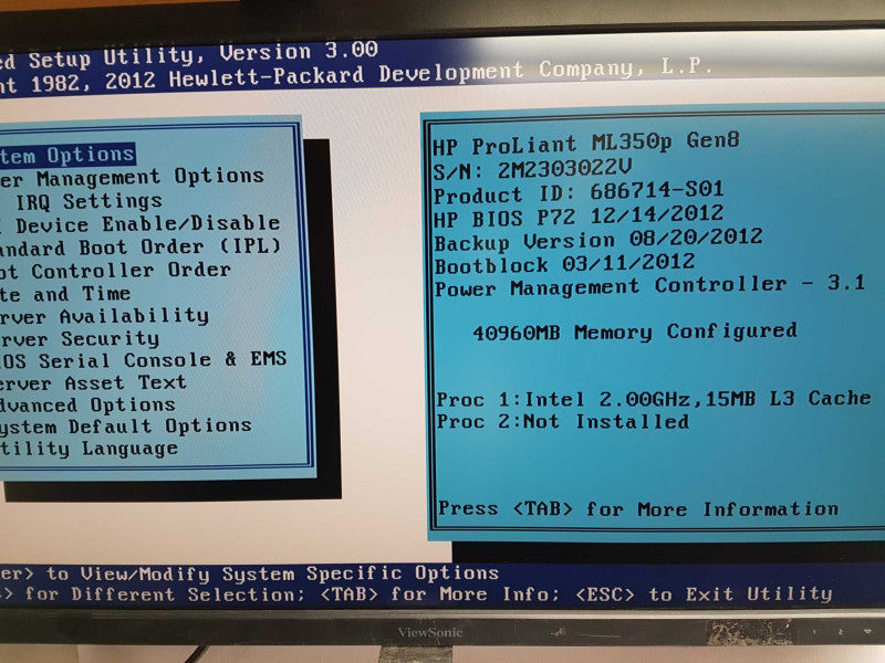 HP Proliant ML350P Gen8 Xeon E5-2620 @ 2.00ghz/ 40gb ram / READ #
