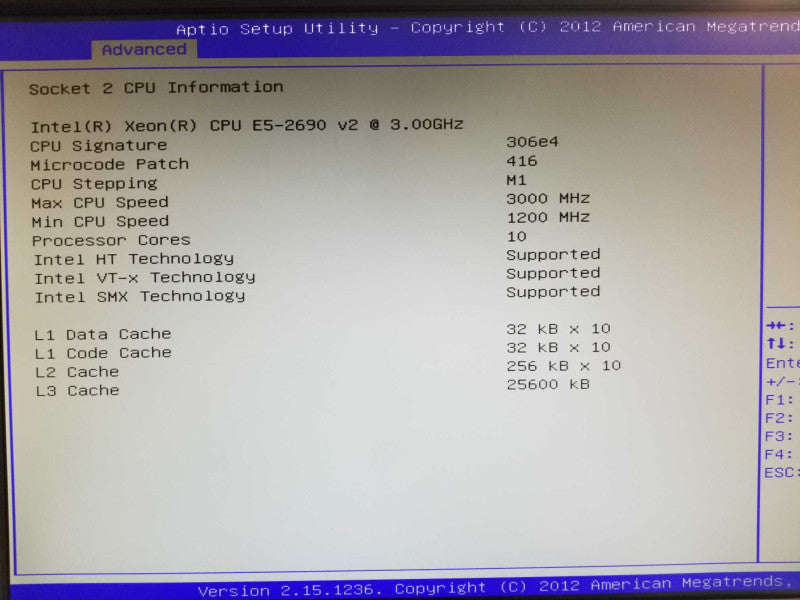 Supermicro X9DRG-QF 2x Xeon E5-2690 V2 3.0GHz 10C, 256GB DDR3, 2x PSU _