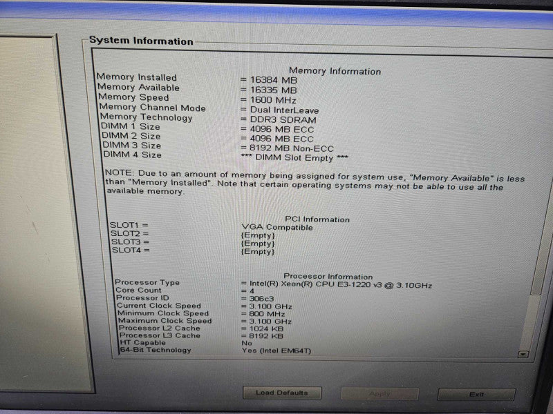 Dell Precision T1700 1x Xeon E3-1220 v3 @ 3.10GHz 16 GB RAM Quadro K620 GPU )
