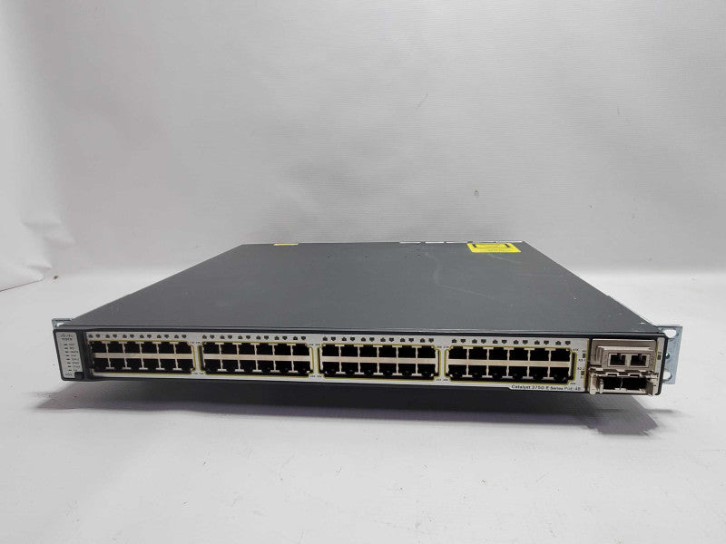 Cisco Catalyst WS-C3750E-48PD-S 48-Port Gigabit Managed PoE Ethernet Switch ~