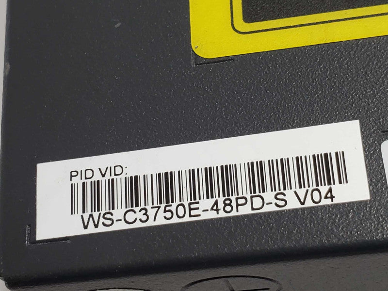 Cisco Catalyst WS-C3750E-48PD-S 48-Port Gigabit Managed PoE Ethernet Switch ~