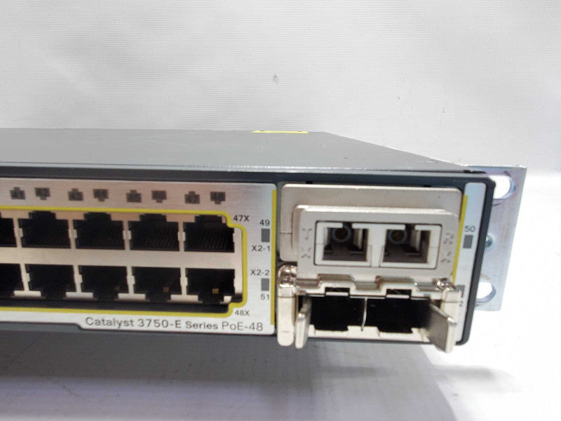 Cisco Catalyst WS-C3750E-48PD-S 48-Port Gigabit Managed PoE Ethernet Switch ~