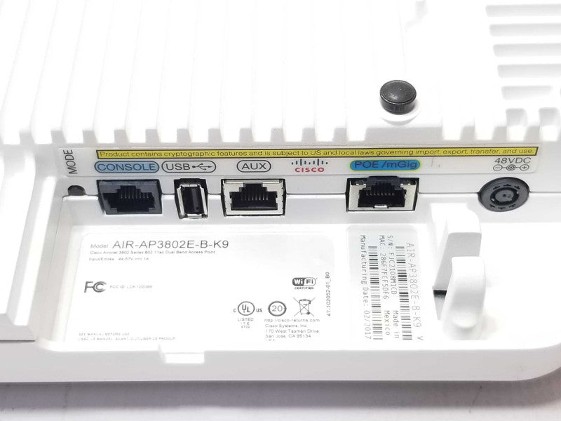 Cisco Aironet AIR-AP3802E-B-K9 802.11ac 3802 Series Wireless AP READ _