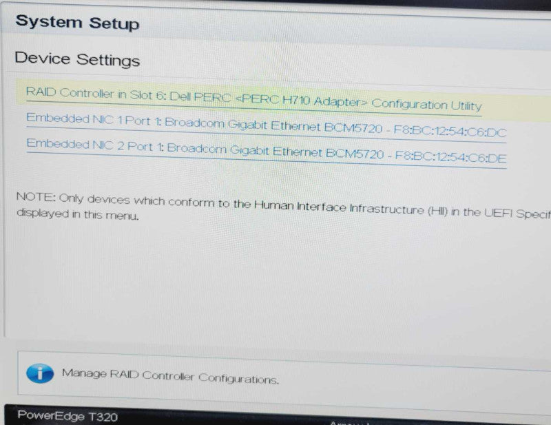 Dell Poweredge T320 Xeon E5-2430v2 @2.50GHz 32GB ECC RAM PERC H710 NO HDD =