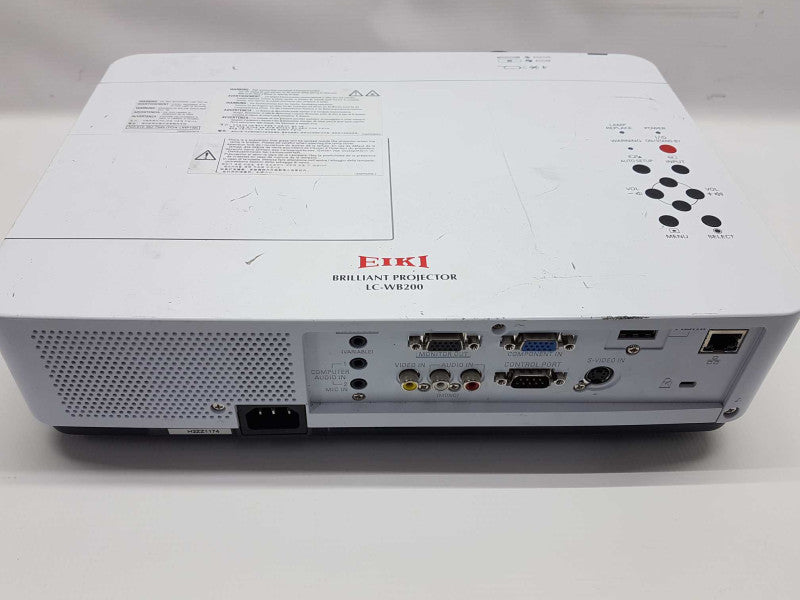 EIKI LC-WB200 3LCD Projector 373 lamp hours #