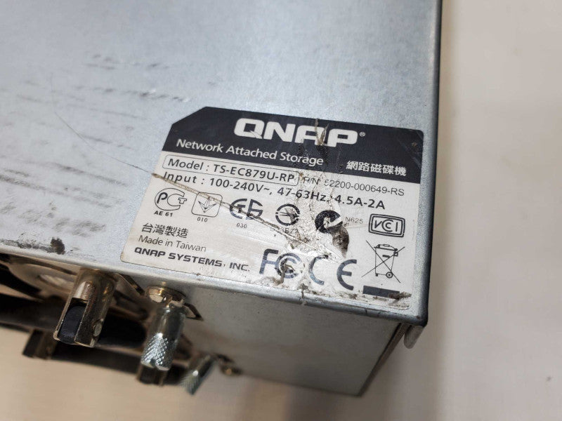 Qnap TS-EC879U-RP 8-Bay Ultra High Performance NAS Server Turbo NAS [AS IS] (