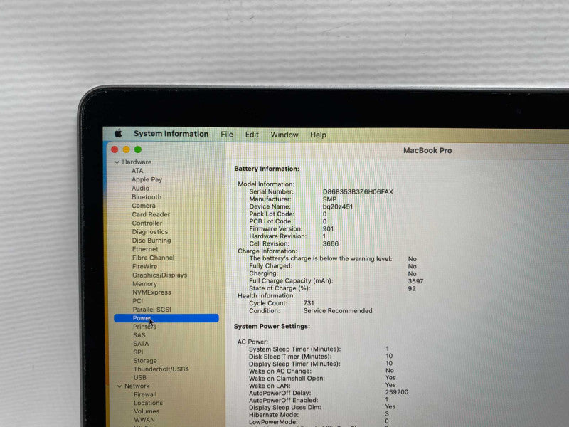 MacBook Pro 13-inch 2017 i5-7360U CPU 8GB RAM & 120GB SSD Storage  -