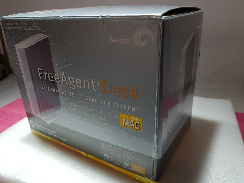 External HDD- SEAGATE FREE AGENT DESK for MAC- 1TB USB 2.0
