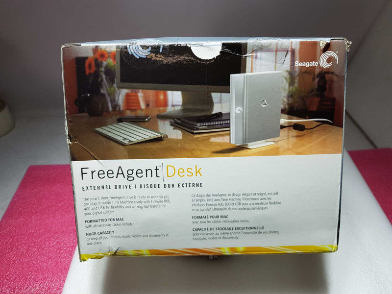 External HDD- SEAGATE FREE AGENT DESK for MAC- 1TB USB 2.0