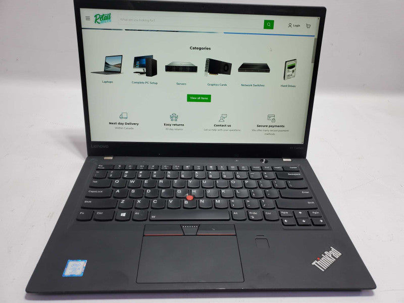 Lenovo ThinkPad X1 Carbon 14\\" i5-7300U 2.6GHz/8GB DDR3, 240GB SSD, NO AC  ~