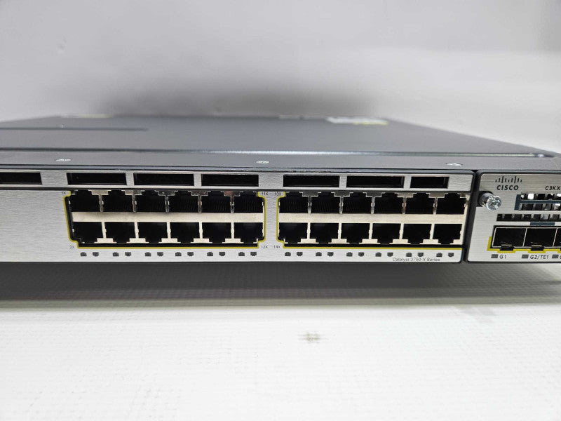 Cisco Catalyst WS-C3750X-24T-S Switch 24x 1Gb RJ-45 Ports 2x PSU )