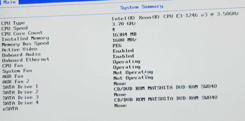 Lenovo P300 Workstation Intel Xeon E3-1246 V3 3.5GHz 16GB RAM Nvidia K2200 =