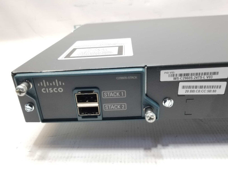 Cisco WS-C2960S-24TS-L 24 Port Managed Gigabit Switch, 4x SFP Q_
