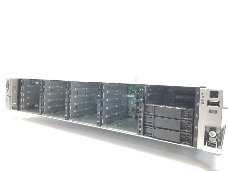 HP Proliant DL380 Gen8, 2x Xeon E5-2640v2 2.0GHz, 64GB, P420i, 2x PSU, Read _