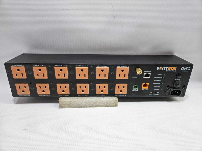 WATTBOX WB-700-IPV-12 Rack Mount IP Controllable Power Conditioner Q)